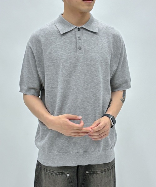 3.3 Field Trip （3.3フィールドトリップ）の「3.3 Field Trip／カラーニットT（Tシャツ/カットソー・メンズ・グレー/ブラック・FREE）」の11枚目の写真