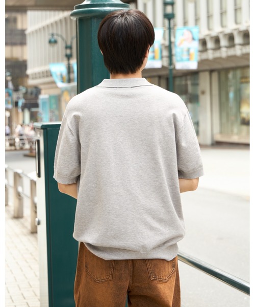 3.3 Field Trip （3.3フィールドトリップ）の「3.3 Field Trip／カラーニットT（Tシャツ/カットソー・メンズ・グレー/ブラック・FREE）」の19枚目の写真