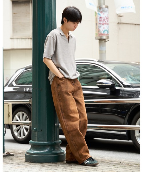 3.3 Field Trip （3.3フィールドトリップ）の「3.3 Field Trip／カラーニットT（Tシャツ/カットソー・メンズ・グレー/ブラック・FREE）」の13枚目の写真