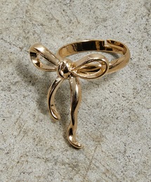 リング（ゴールド/金色系・リボンモチーフ）ファッション通販