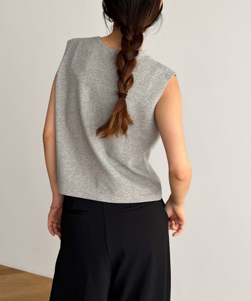 CANAL JEAN(キャナルジーン)の「El mar スムースクルーネックタンク(タンクトップ・レディース・ブラック/ホワイト/グレー/ブラウン・ONE SIZE)」の19枚目の写真