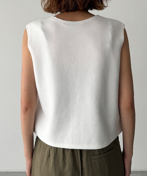 CANAL JEAN(キャナルジーン)の「El mar スムースクルーネックタンク(タンクトップ・レディース・ブラック/ホワイト/グレー/ブラウン・ONE SIZE)」の17枚目の写真