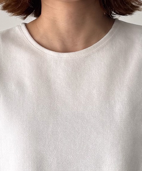 CANAL JEAN(キャナルジーン)の「El mar スムースクルーネックタンク(タンクトップ・レディース・ブラック/ホワイト/グレー/ブラウン・ONE SIZE)」の21枚目の写真