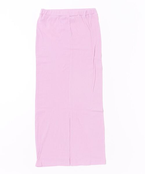 anap mimpi(アナップミンピ)の「バック スリット リブ ロングスカート(スカート・レディース・ダークグレー/ピンク・FREE)」の18枚目の写真