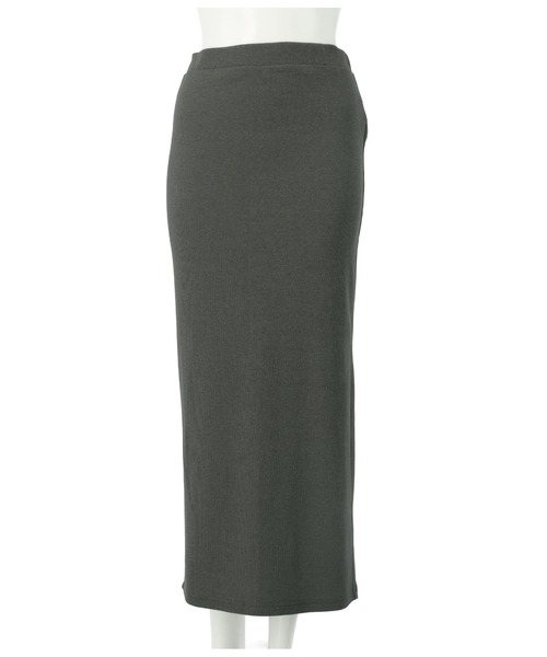 anap mimpi(アナップミンピ)の「バック スリット リブ ロングスカート(スカート・レディース・ダークグレー/ピンク・FREE)」の15枚目の写真