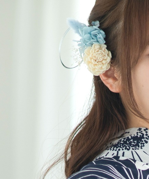 CELEN（セレン）の「【浴衣小物】ドライフラワー 髪飾り5本セット