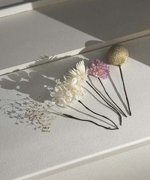 CELEN（セレン）の「【浴衣小物】ドライフラワー 髪飾り5本セット（和装小物・レディース・D/A/B/C/E/F・FREE）」の12枚目の写真