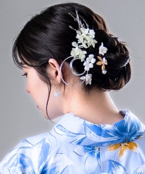 CELEN(セレン)の「【浴衣小物】ドライフラワー 髪飾り5本セット(和装小物・レディース・D/A/B/C/E/F・FREE)」の19枚目の写真