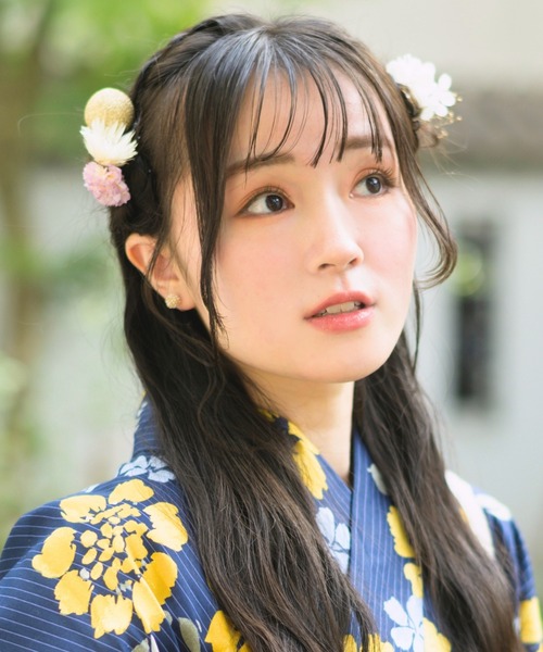 CELEN(セレン)の「【浴衣小物】ドライフラワー 髪飾り5本セット(和装小物・レディース・D/A/B/C/E/F・FREE)」の10枚目の写真