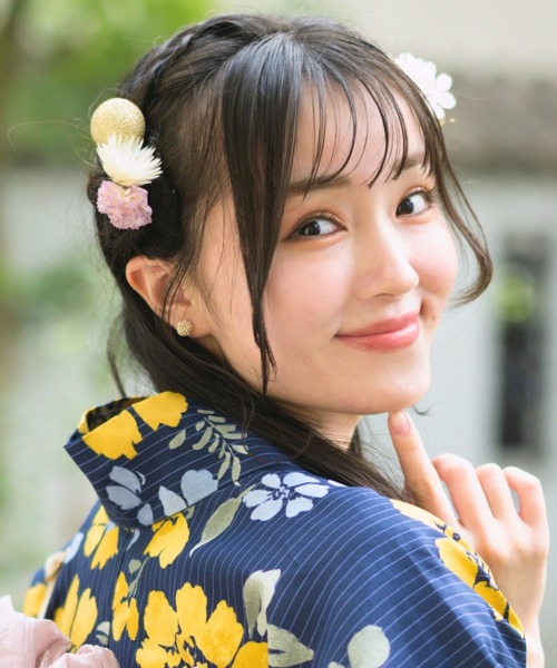 CELEN(セレン)の「【浴衣小物】ドライフラワー 髪飾り5本セット(和装小物・レディース・D/A/B/C/E/F・FREE)」の11枚目の写真