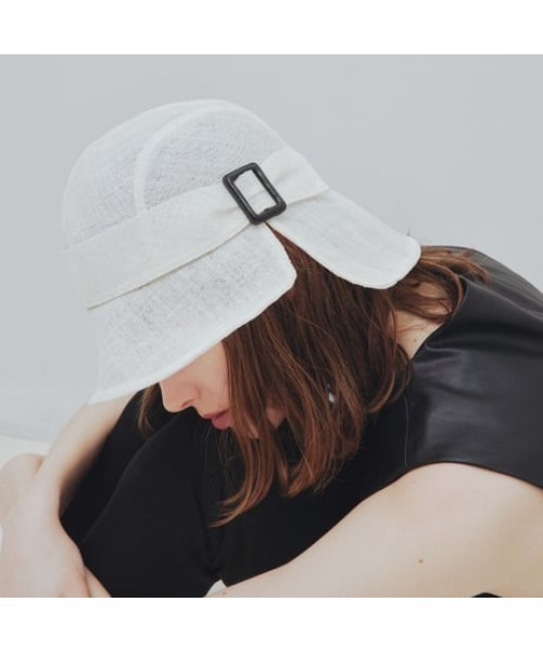 IRIS47（イリスフォーセブン）の「【IRIS 47】opaque hat/オぺーク ハット（ハット・レディース・ホワイト/ブラック系・FREE）」の14枚目の写真