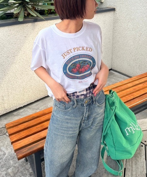 nemne store(ネンネストア)の「《低身長サイズあり》ヴィンテージ風プリントアソートTシャツ(Tシャツ/カットソー・レディース・ホワイト系その他/ネイビー/ライトブルー/オフホワイト/ブルー/ホワイト系その他2・SMALL/MEDIUM)」の3枚目の写真