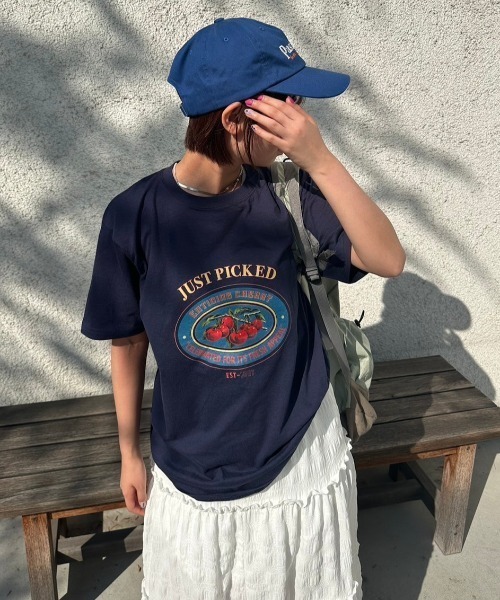 nemne store(ネンネストア)の「《低身長サイズあり》ヴィンテージ風プリントアソートTシャツ(Tシャツ/カットソー・レディース・ホワイト系その他/ネイビー/ライトブルー/オフホワイト/ブルー/ホワイト系その他2・SMALL/MEDIUM)」の5枚目の写真