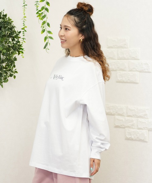 NEW ERA(ニューエラ)の「NEW ERA/ニューエラ ロンT バックプリント 14350606/14350607(Tシャツ/カットソー・レディース・ホワイト/ブラック・S/M)」の4枚目の写真
