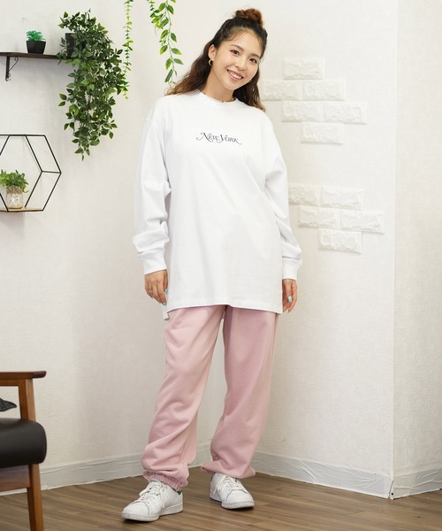 NEW ERA(ニューエラ)の「NEW ERA/ニューエラ ロンT バックプリント 14350606/14350607(Tシャツ/カットソー・レディース・ホワイト/ブラック・S/M)」の6枚目の写真