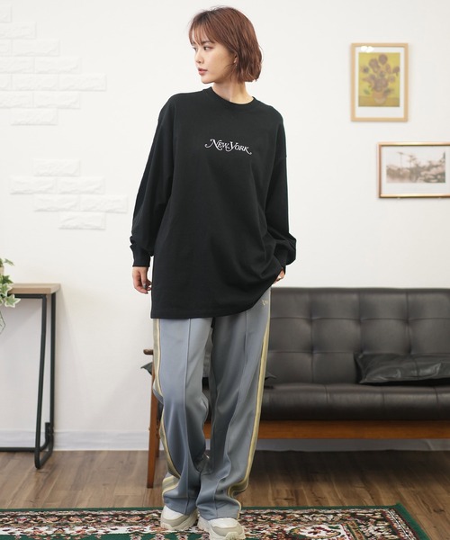 NEW ERA(ニューエラ)の「NEW ERA/ニューエラ ロンT バックプリント 14350606/14350607(Tシャツ/カットソー・レディース・ホワイト/ブラック・S/M)」の12枚目の写真