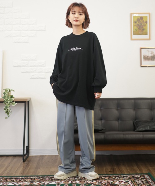 NEW ERA(ニューエラ)の「NEW ERA/ニューエラ ロンT バックプリント 14350606/14350607(Tシャツ/カットソー・レディース・ホワイト/ブラック・S/M)」の15枚目の写真