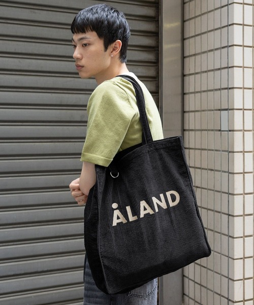 ALAND（エーランド）の「【UNISEX】ALAND／コーデュロイマチツキトート（トートバッグ・レディース・ブラウン/ブラック/ライトブルー・FREE）」の4枚目の写真