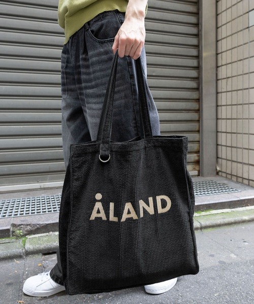 ALAND（エーランド）の「【UNISEX】ALAND／コーデュロイマチツキトート（トートバッグ・レディース・ブラウン/ブラック/ライトブルー・FREE）」の6枚目の写真
