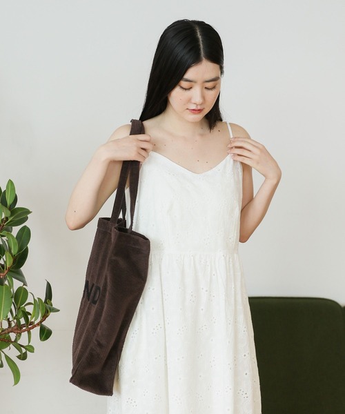 ALAND（エーランド）の「【UNISEX】ALAND／コーデュロイマチツキトート（トートバッグ・レディース・ブラウン/ブラック/ライトブルー・FREE）」の9枚目の写真