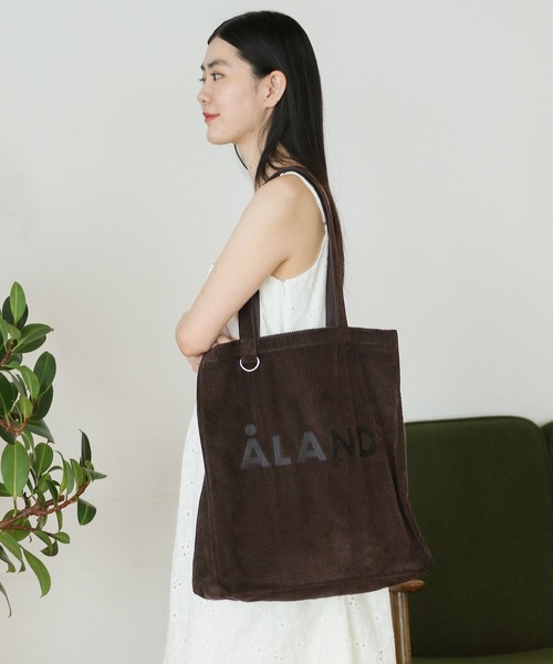 ALAND（エーランド）の「【UNISEX】ALAND／コーデュロイマチツキトート（トートバッグ・レディース・ブラウン/ブラック/ライトブルー・FREE）」の10枚目の写真
