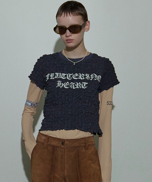 【ご予約品】 MAISON SPECIAL（メゾンスペシャル）の「Shirring T Printed トップス