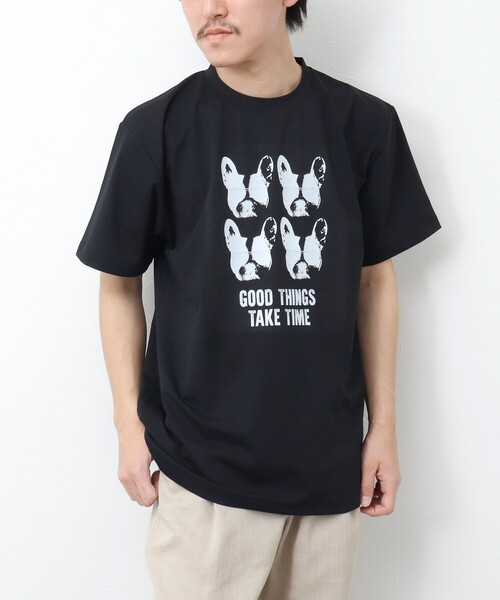NOLLEY’S(ノーリーズ)の「水陸両用ラッシュプリントTシャツ(Tシャツ/カットソー・メンズ・ホワイト/キナリ/ブラック/オフホワイト・M/L)」の1枚目の写真