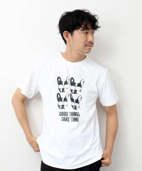 NOLLEY’S(ノーリーズ)の「水陸両用ラッシュプリントTシャツ(Tシャツ/カットソー・メンズ・ホワイト/キナリ/ブラック/オフホワイト・M/L)」の19枚目の写真
