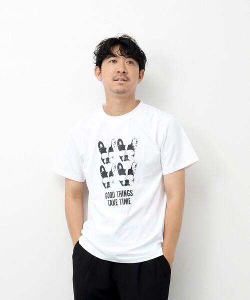 NOLLEY’S(ノーリーズ)の「水陸両用ラッシュプリントTシャツ(Tシャツ/カットソー・メンズ・ホワイト/キナリ/ブラック/オフホワイト・M/L)」の20枚目の写真