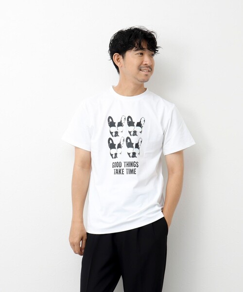 NOLLEY’S(ノーリーズ)の「水陸両用ラッシュプリントTシャツ(Tシャツ/カットソー・メンズ・ホワイト/キナリ/ブラック/オフホワイト・M/L)」の22枚目の写真