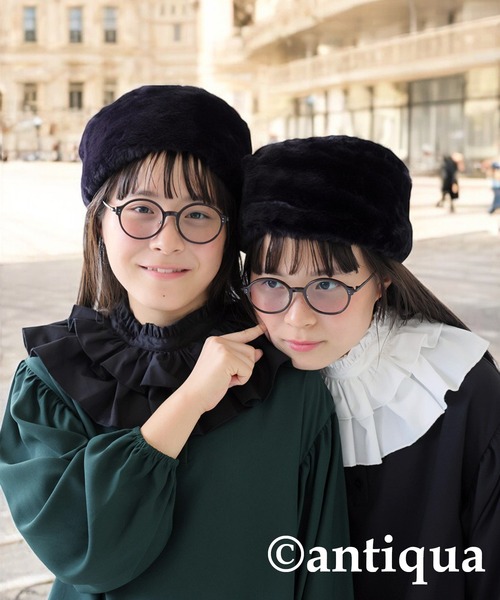 antiqua(アンティカ)の「2wayティアード付け襟(付け襟・キッズ・ホワイト/ブラック・FREE)」の16枚目の写真