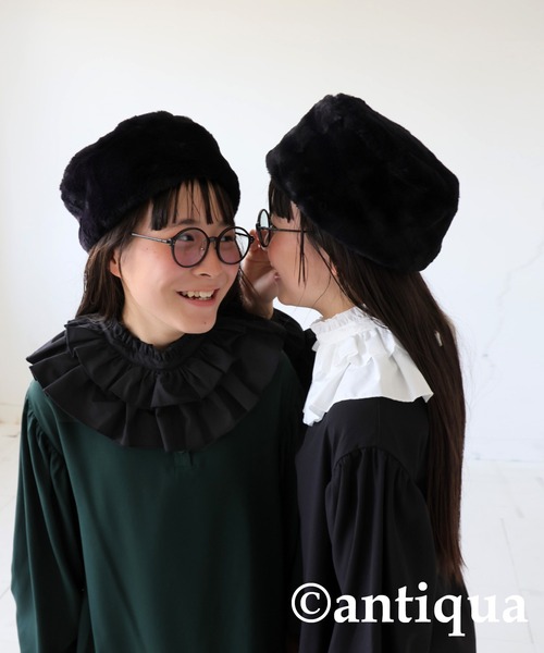 antiqua(アンティカ)の「2wayティアード付け襟(付け襟・キッズ・ホワイト/ブラック・FREE)」の17枚目の写真