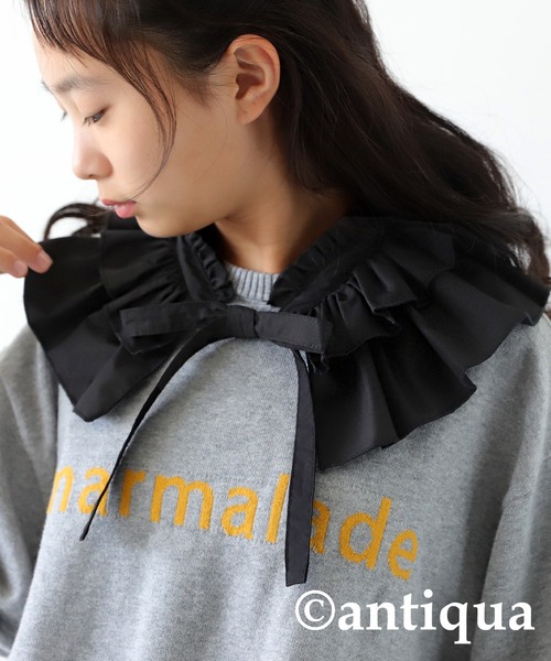 antiqua(アンティカ)の「2wayティアード付け襟(付け襟・キッズ・ホワイト/ブラック・FREE)」の18枚目の写真