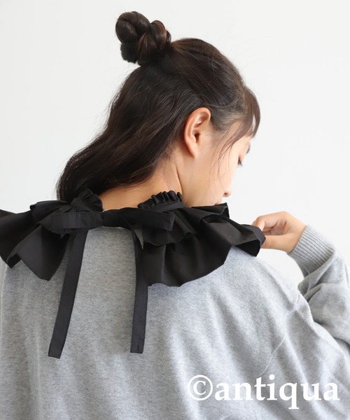 antiqua(アンティカ)の「2wayティアード付け襟(付け襟・キッズ・ホワイト/ブラック・FREE)」の20枚目の写真