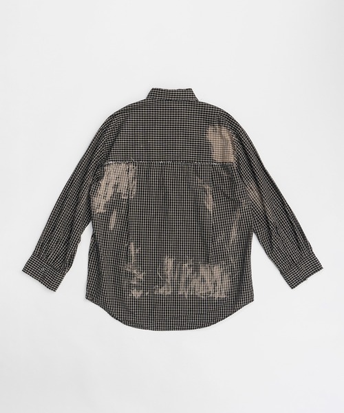 PRANK PROJECT(プランクプロジェクト)の「カットオフブリーチチェックシャツ / Cut-off Bleached Check Shirt(シャツ/ブラウス・レディース・ブラック/ブラウン/アイボリー・FREE)」の22枚目の写真