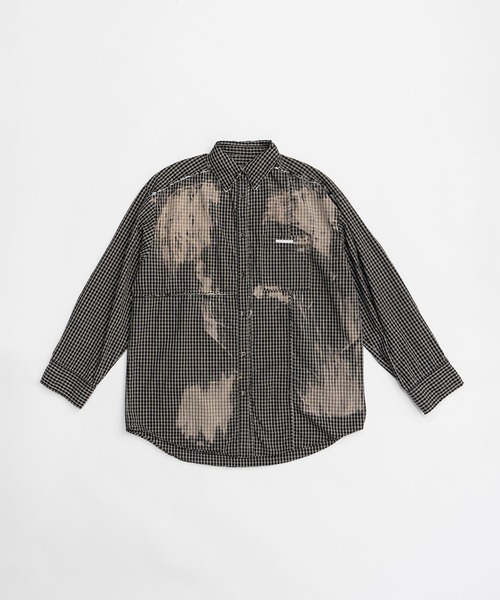 PRANK PROJECT(プランクプロジェクト)の「カットオフブリーチチェックシャツ / Cut-off Bleached Check Shirt(シャツ/ブラウス・レディース・ブラック/ブラウン/アイボリー・FREE)」の21枚目の写真