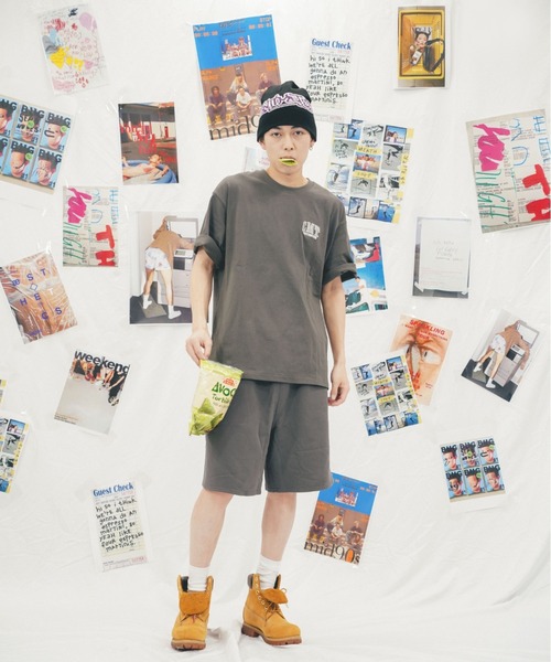 めておら　グリッターロゴTシャツ　ロゼ　7/25限定　最終価格 R star logo oversize t-shirt ユニセックス男女兼用R＆スター