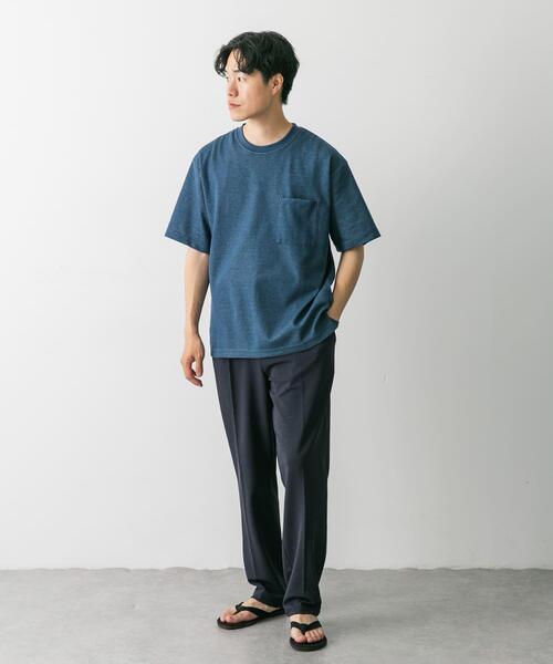 URBAN RESEARCH DOORS（アーバンリサーチドアーズ）の「クイックドライ鹿の子イージートラウザー（その他パンツ・メンズ・ネイビー/チャコールグレー・LARGE/MEDIUM）」の19枚目の写真