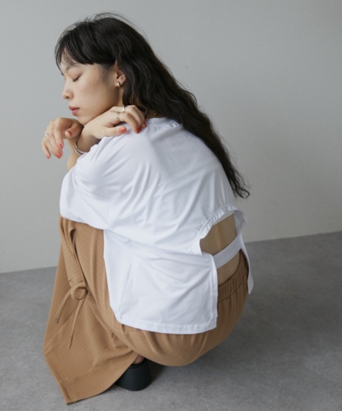 DRWCYS（ドロシーズ）の「バックシャンTシャツ（Tシャツ/カットソー・レディース・ブラック/ホワイト・FREE）」の15枚目の写真