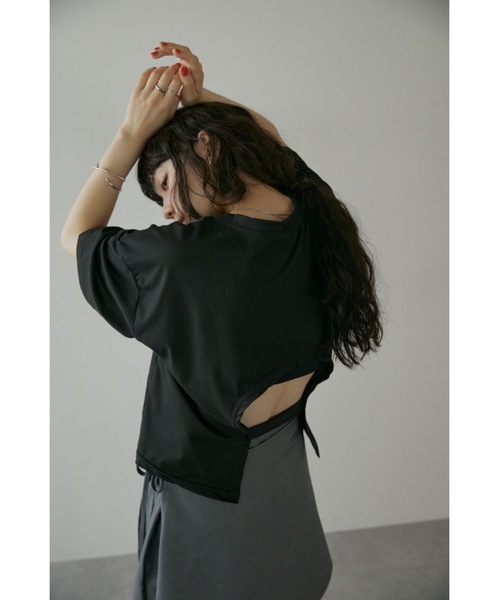 DRWCYS（ドロシーズ）の「バックシャンTシャツ（Tシャツ/カットソー・レディース・ブラック/ホワイト・FREE）」の19枚目の写真