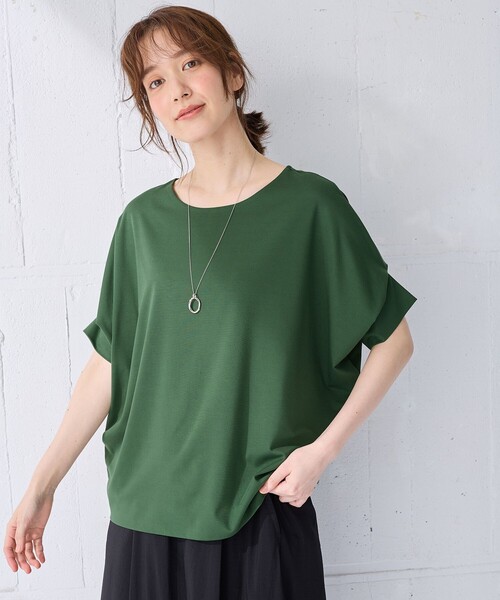 ANY(エニィ)の「ゆるシルエットドルマンプルオーバー(Tシャツ/カットソー・レディース・ネイビー系/ベージュ系/ピンク系/グリーン系・F)」の19枚目の写真
