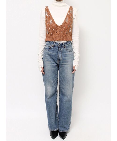 セール】スパンコールデザインニットビスチェ（ベスト）｜Ungrid（アン