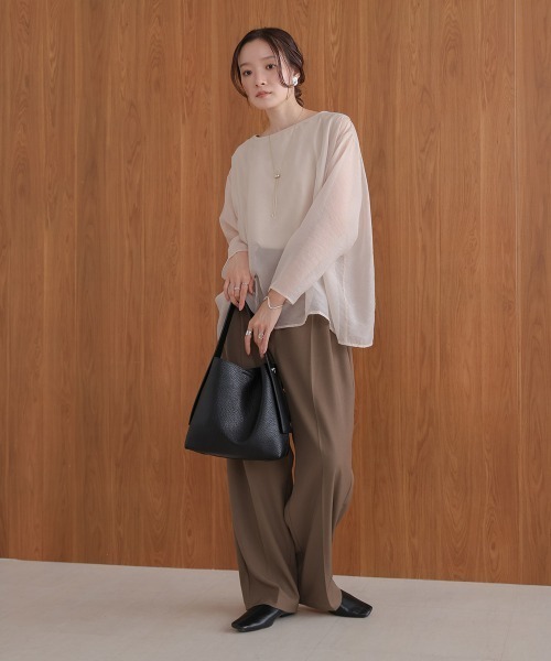 Bab（バブ）の「ポーチ付きワンハンドルショルダーバッグBAG（ショルダーバッグ・レディース・ベージュ/モカ/ブラック・ONESIZE）」の8枚目の写真