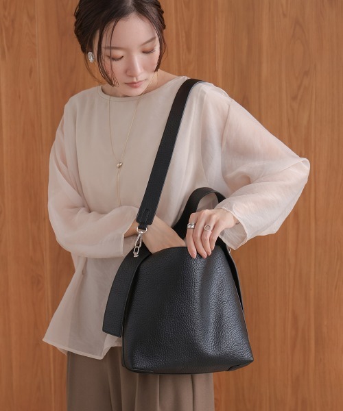 Bab（バブ）の「ポーチ付きワンハンドルショルダーバッグBAG（ショルダーバッグ・レディース・ベージュ/モカ/ブラック・ONESIZE）」の10枚目の写真