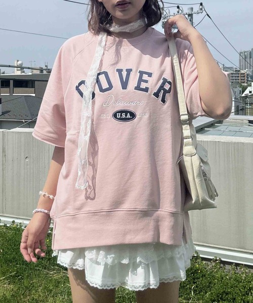 AS KNOW AS plus(アズノゥアズプラス)の「◇チェーン刺繍5分袖Tシャツ【UNISEX ITEM】(Tシャツ/カットソー・レディース・ボルドー/スミクロ/オートミール/グリーン系/グレー系/アイボリー系/グレー系1/アイボリー系1/ネイビー系1/レッド系1/グレー系2/サックスブルー系2/アイボリー系2/ピンク系2/グレー系3/ダークグリーン系3/ネイビー系3/アイボリー系3・FREE)」の16枚目の写真