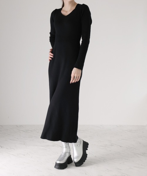 VIVIAN(ヴィヴィアン)の「極盛り厚底トラックソールストレッチショートブーツ(ブーツ・レディース・ブラック/シルバー・S/M/L)」の13枚目の写真