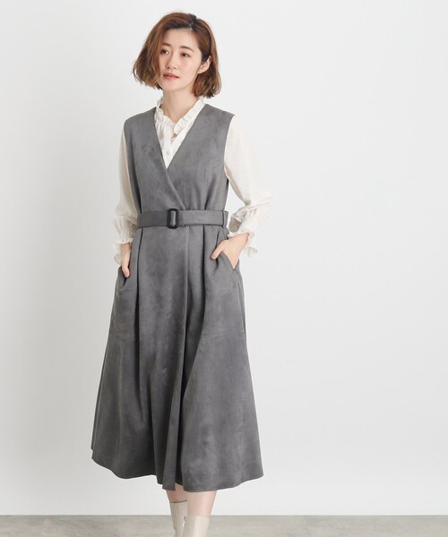 grove（グローブ）の「◆スエードライクジレ2WAYワンピース（ワンピース・レディース・ダークグレー/ブラック/ベージュ・02/03/01/04/05）」の22枚目の写真