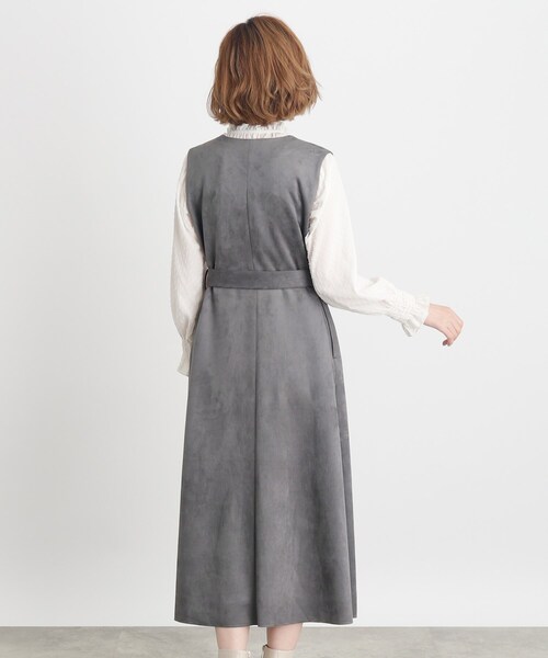 grove（グローブ）の「◆スエードライクジレ2WAYワンピース（ワンピース・レディース・ダークグレー/ブラック/ベージュ・02/03/01/04/05）」の20枚目の写真