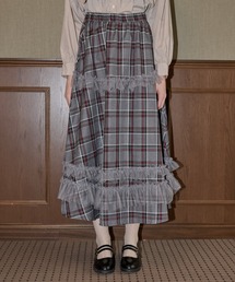 idem | tulle frill × check skirt/チュールフリルチェックスカート(スカート)