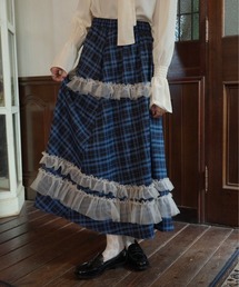 idem | tulle frill × check skirt/チュールフリルチェックスカート(スカート)
